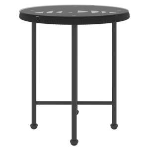 Mesa de Comedor Compacta de Acero Negro con Características de Bistro Resistentes a los Rayos UV para Uso en Exteriores - Product Image 3