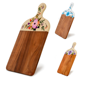 Planche à découper rectangulaire en bois personnalisée de qualité supérieure, écologique, avec logo, compatible lave-vaisselle, épaisseur 2,0 cm - Product Image 1