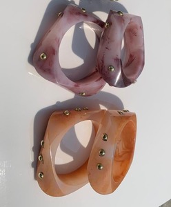<b>Resin</b> Handmade Chunky Thick Fashion Bangles - Product Image 3