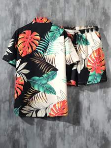 Men <b>Set</b> Print Short Sleeve Shirt Beach Shorts Matching Holiday Summer Casual Colorful top mens <b>twin</b> <b>set</b> - Product Image 6