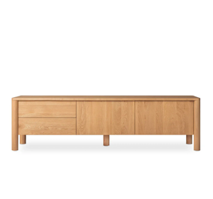 Premium Scandinavian Solid Teak Wood Media Console <b>TV</b> <b>Stand</b> Cabinet Durable with Storage Drawers Modern Home Furniture - Product Image 6