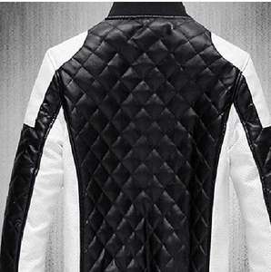 Chaqueta Bomber Acolchada para Hombre, Venta al por Mayor, Personalizada, Corte Ajustado, Ropa de Invierno, Chaqueta de Piloto con Paneles de Cuero PU, Estilo Casual - Product Image 4