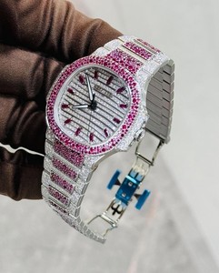 Reloj Mecánico de Cristal de Zafiro Rosa, Correa de Acero Inoxidable de 20 mm, Esfera Redonda de 40 mm, Reloj de Pulsera Analógico de Lujo para Negocios - Product Image 2