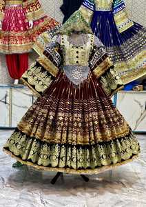 Nuevo Vestido de Fiesta Afgano Pakistaní con Encaje Bordado, Estilo Bohemio Vintage, Largo hasta el Suelo, Corte en A, para Mujer, Venta al Por Mayor - Product Image 3