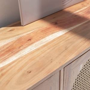 Aparador de Madera de Acacia con Puertas de Ratán Vandana Pebble Vento para Interiores de Hogar Modernos y Elegantes - Product Image 4