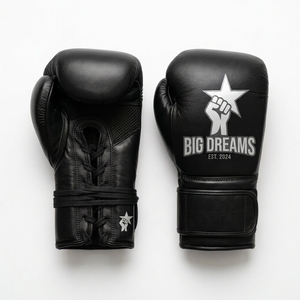 Guantes de Kickboxing de Cuero de Grano Completo con Impresión Personalizada al por Mayor, Equipo de Entrenamiento y Sparring para Adultos - Product Image 1