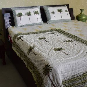 Edredón para Bebé con Estampado de Plantas, Hecho a Mano, de Algodón, Acolchado, para Todas las Estaciones, Estilo del Sudeste Asiático, para Niños, al Mejor Precio - Product Image 5