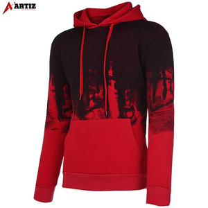 Custom Logo Sublimation Men's Fleece <b>Hoodies</b> Wholesale 100% Cotton Printed Full Color Casual Street-wear <b>Plain</b> Workout Wear - Product Image 1