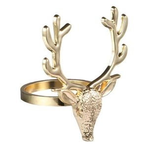 Elegant Aluminum Reindeer Napkin Rings Designed for Christmas Banquet Dining <b>Table</b> Home <b>Party</b> Decoration - Product Image 2
