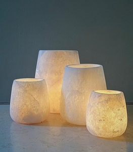 ANURAG HANDICRAFT Juego de Jarrones de Mármol Pulido Hechos a Mano, Decoración Moderna y Minimalista para el Hogar, Adornos para Mesa de Sala de Estar o Estante - Product Image 1