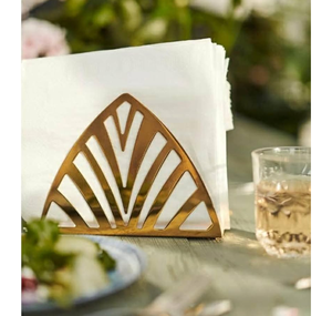 Premium Quality Gold Color Brass napkin Holder Ideal For Events <b>Wedding</b> Party <b>Tissues</b> Organizer Crafts - Product Image 5