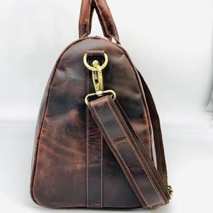 กระเป๋าเดินทางหนังแท้พรีเมียมสำหรับผู้ชาย กระเป๋าหนังแบบสั่งทำพิเศษ ระบายอากาศได้ดี สำหรับขายออนไลน์ - Product Image 4