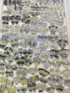 Lote de piedras preciosas serpentinas al por mayor, par de cabujones serpentinos verdes, parte posterior plana, lote de serpentinas a granel para hacer joyas, piedra suelta - Product Image 3