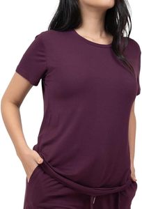 Nouveau short décontracté d'été pour femme en fibre de bambou tissée écologique, coupe ample à revers, couleur unie, en promotion - Product Image 2