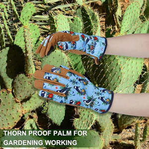 Guantes de trabajo profesionales para jardinería: guantes protectores ligeros para plantar, desmalezar y podar - Product Image 5