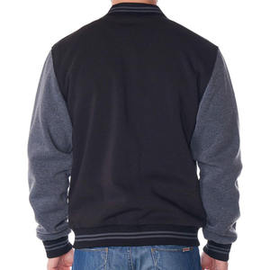 Blouson universitaire homme 2026 de haute qualité, coupe régulière, couleur unie, avec logo personnalisé et impression numérique sur manches longues, en vente en ligne - Product Image 6