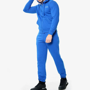 Conjunto Deportivo Informal para Hombre, Transpirable, con Capucha y Cremallera Completa, Sudadera y Pantalones de Color Sólido, Ropa Deportiva Transpirable para Otoño - Product Image 2