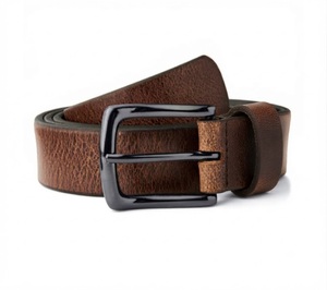 BS INTERNATIONAL NA149 Cuir de vachette véritable personnalisé, résistant à l'eau, imprimé par transfert thermique, avec boucle en acier motif crâne, léger - Product Image 6