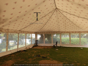 Carpa de Lujo de Múltiples Niveles con Cortinas Doradas para Bodas, Eventos y Jardines - Product Image 3