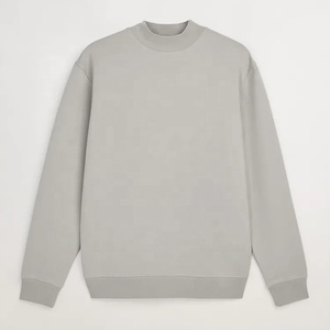 เสื้อสเวตเตอร์คอกลมคอตตอนขนแกะขนาดใหญ่โอเวอร์ไซส์ผ้าสแปนเด็กซ์เอวต่ำออกแบบโลโก้ได้ตามต้องการ - Product Image 3