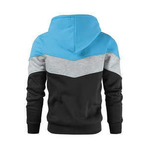 เสื้อฮู้ดดี้ผู้ชายผ้าฝ้ายคุณภาพสูง ขายตรงจากโรงงาน สีพื้น ซิปหน้า เหมาะสำหรับออกกำลังกายในฤดูหนาว สไตล์ลำลอง สตรีทแวร์ ลายพิมพ์น้อย - Product Image 5