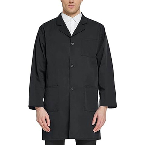 Bata de Laboratorio de Alta Calidad para Mujer, Uniforme de Hospital, Bata de Laboratorio de Color Sólido - Product Image 5