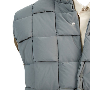 Gilet matelassé sans manches personnalisé pour homme avec logo, en coton, style décontracté, pour l'hiver - Product Image 3