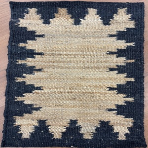 Handwoven Boho Sunburst Jute <b>Rug</b> Natural Sunburst Jute Area <b>Rug</b> Bohemian Handwoven Jute <b>Rug</b> <b>Rustic</b> Geometric Jute Floor <b>Rug</b> - Product Image 3