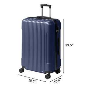 Valigia Trolley Classica in ABS da 20, 24, 28 Pollici con Finitura Opaca Testurizzata, Senza Lucchetto TSA, Ruote Staccabili da 28 Pollici - Product Image 4