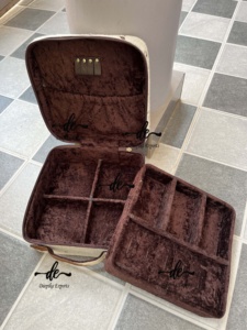 Cowhide Leather Stylish <b>Makeup</b> Cosmetic Storage <b>Box</b> Hair on Hide Leather Handmade <b>Makeup</b> <b>Box</b> , Vanity Bathroom Organizer <b>Box</b>, - Product Image 6