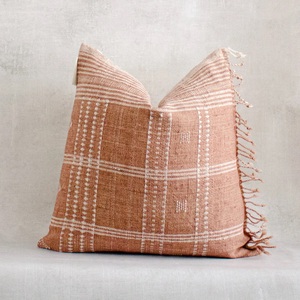 Housse de coussin en kilim de laine tissée à la main, style bohème tribal, 18x18, taie d'oreiller décorative, housse de coussin en kilim turc vintage, faite à la main en laine - Product Image 4