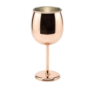 multipurpose copper <b>wine</b> <b>goblet</b> juice serving copper glass water serving copper <b>goblet</b> cocktail serving copper glass mocktail - Product Image 3