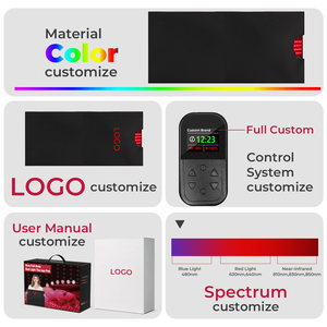 Redfy Offre Spéciale Couverture Tapis Lit de Thérapie par Lumière <span class=keywords><strong>Rouge</strong></span> et Proche Infrarouge LED 660nm 850nm Corps Entier - Product Image 4
