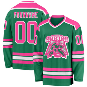 Maillots de hockey sur glace élite personnalisés avec logo d'équipe, élégants et de qualité supérieure, avec sublimation respirante et col en V - Product Image 6