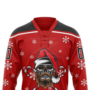 Últimos Jerseys de Hockey sobre Hielo de Alta Calidad, Personalizados, Transpirables, de Secado Rápido, 100% Poliéster, Servicio OEM, Venta al Por Mayor, Cuello en V - Product Image 2
