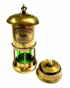 Best Quality Vintage <b>Brass</b> Miner's Lamp Royal Nautical <b>Lantern</b> with Glass Antique Finish Available For Sale - Product Image 5