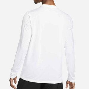 T-shirts décontractés pour hommes à col montant, coupe régulière, manches longues, en tissu polaire à motif uni, mélange polyester-coton, style streetwear - Product Image 2
