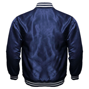 Leisure Classic Style Comfortable Plus Size Loose Custom Logo Bomber College Baseball Jackets For <b>Mens</b> - Product Image 1