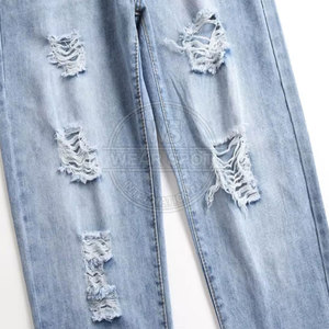 Pantalones de mezclilla para hombre de diseño moderno, servicio OEM, cómodos, transpirables, de primera calidad, lavados, de Wearspot International - Product Image 4