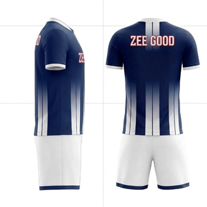 ชุดฟุตบอลซับลิเมชั่นสั่งทำพิเศษ Zee Good สำหรับผู้ชาย แขนสั้น ดีไซน์เรียบง่าย คอเสื้อมีสายรัดยางยืด ใช้ได้ทุกฤดู แห้งเร็ว ผลิตจากโพลีเอสเตอร์ - Product Image 2