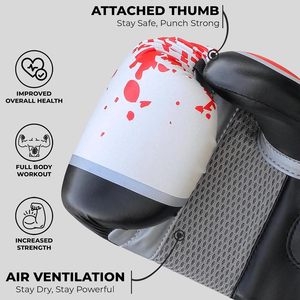 Guantes de Boxeo Profesionales Farabi Sports de Piel Sintética para MMA, Cierre de Gancho y Bucle, Ligeros, Protección UV, Personalizables, para Adultos - Product Image 2