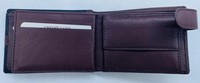 Portefeuille WRIZA en cuir pleine fleur bicolore, design artisanal haut de gamme, profil fin, coutures durables, porte-notes élégant pour un usage quotidien