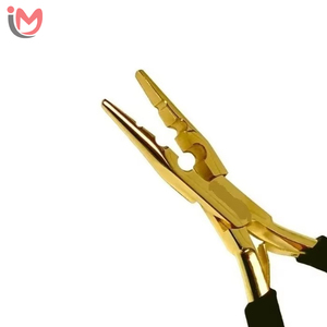 Kit d'outils professionnels en acier inoxydable pour extensions de cheveux – Pince à 3 trous, aiguille à boucle, ciseaux – Pour extensions I-Tip et Nano Ring – Vente en gros OEM - Product Image 3