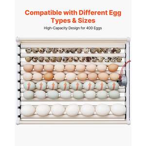 Incubateur commercial pour 400 œufs, armoire automatique de contrôle de la température et de l'humidité, chauffage/refroidissement, éclosion d'œufs pour volailles, canards, oies - Product Image 5