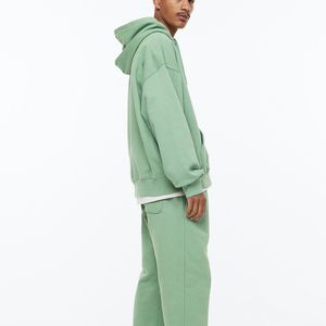 Custom <b>Summer</b> Windproof Reversible Tracksuit for <b>Men</b> Full-Zip Jogger <b>Pants</b> Two-Piece Sportswear Set Print 100% Cotton - Product Image 2