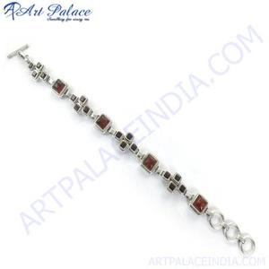 925 Sterling <b>Gemstone</b> Silver <b>Bracelet</b> - Product Image 3