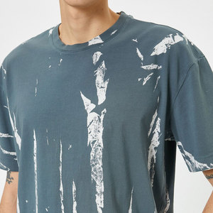 T-shirt décontracté unisexe à manches courtes, col ras du cou, 100 % coton, coupe oversize, 220 g, respirant, personnalisable, impression OEM, vente chaude - Product Image 2