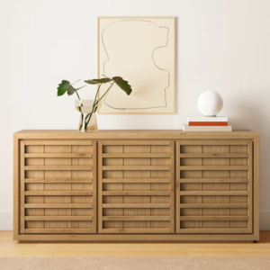 Meubles de salon intérieurs, armoire à tiroirs en teck naturel, commode avec un design moderne - Sana - Product Image 1