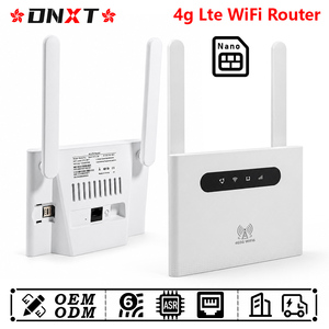 Router DNXT 4G LTE Cat4 2.4GHz, módem 4G WiFi6 300Mbps, módem con tarjeta SIM, router LED WAN/LAN con tarjeta SIM para uso doméstico - Product Image 1