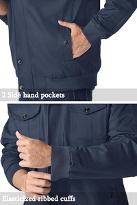 Chaqueta Estilo Utilitario para Hombre, Cuello Alto, Diseño Multicompartimento, Ropa Exterior Informal Resistente, Ropa de Campo a la Moda - Product Image 6